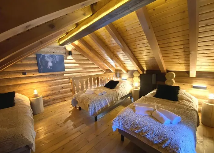 샬레 L'ours Noir En Rondins 라브레세